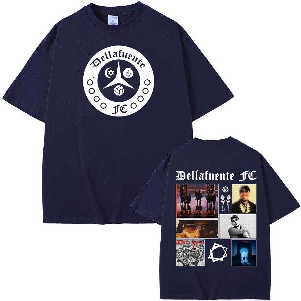 Rapper Dellafuente Tour Hip Hop Style Graphic T Shirt Men's Clothing Vintage Hip Hop Punk T Shirts 100% Cotton Hot Sale T-shirts