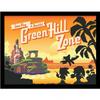 Green Hill Sunset Framed Print