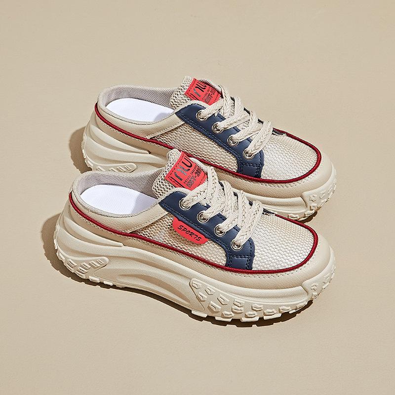 Новые женские тапочки из дышащей сетки — тонкие повседневные кроссовки, удобные и не вызывающие усталости ног, нескользящие, износостойкие, супинатор