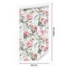 Roses and eucalyptus leaves wallpaper in watercolor style 50x1000