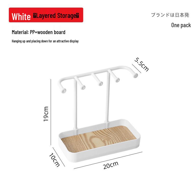 Jewelry Display Stand: Ring, Earring, Necklace, Hair Accessory, Bracelet, and Key Holder