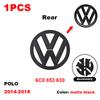 ABCD1 VW Car Front Grill Badge Rear Trunk Lid Emblem Logo 6C0853600 Auto Accessories For Volkswagen Polo 6 6C 2014 2015 2016 2017 2018