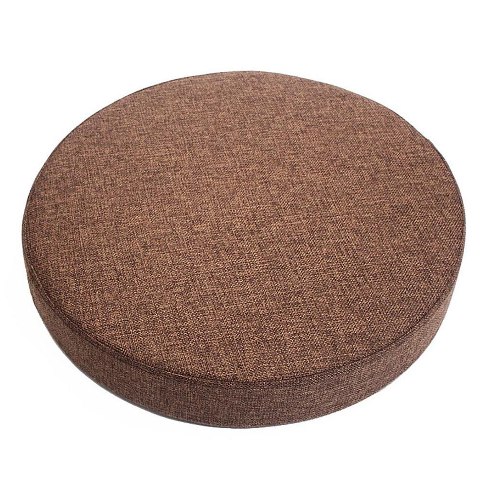 Подушка сиденья 35 см, высокая устойчивость, круглая подушка для стула, круглая толстая подушка, обеденный стул, моющийся чехол, противоскользящее белье