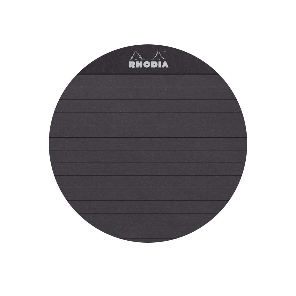 Rhodia PAScribe Calligraphy Pad, A4+ (21 X 31.8 Cm), 60 Sheets, 6mm Ruled, 120g/m², Perforated, Acid-Free, PEFC Certified, Black, RHODIA Cf19005