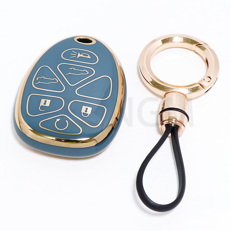 Чехол для ключа-брелока для GMC Acadia 2007-2016 Yukon XL/Chevy Suburban Tahoe Traverse для Cadillac Escalade SRX для Buick Enclave