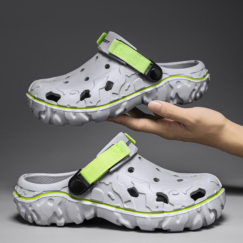 Модные летние мужские шлепанцы EVA Мягкие уличные сандалии Садовые клоги Мужская повседневная обувь Модная обувь для воды для пляжа Комфортные домашние тапочки