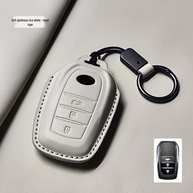 Чехол для ключей Toyota для Camry, RAV4, Corolla, Avalon, Highlander, Levin, Venza - Натуральная кожа