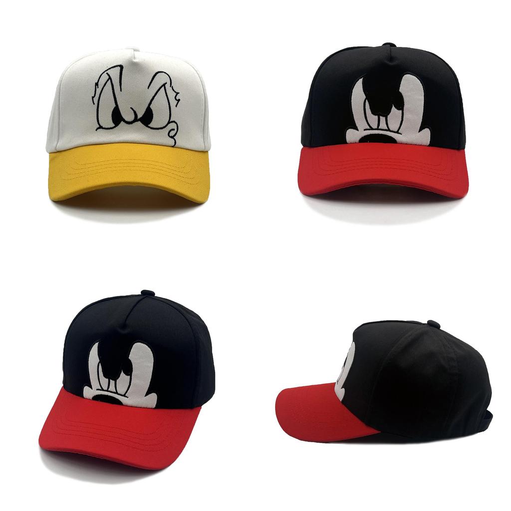 Mouse Cotton Cartoon Kids Baseball Cap With Short Brim For Outdoor Play