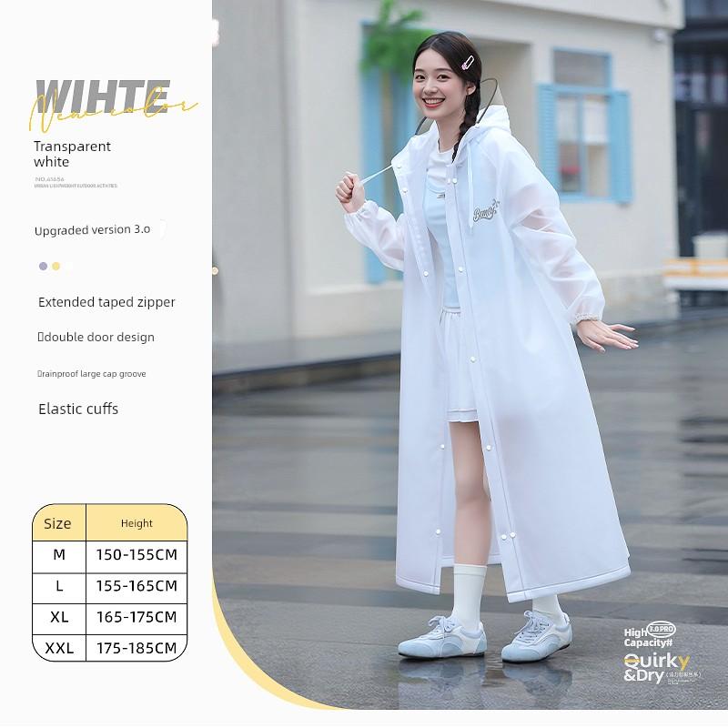 Long Raincoat for Full-Body Protection Against Heavy Rain, Suitable for Adults, Women, and Electric Scooters, New Outdoor One-Piece Design for Single