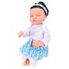 18inch Lifelike Reborn Dolls Soft Vinyl Washable Beautiful Clothes Baby Doll Toys with Milk Bottle