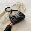 Niche Bow Handbag New Summer Fashion Underarm Bag Trendy Sweet and Cool One-shoulder Crossbody Small Square Bag