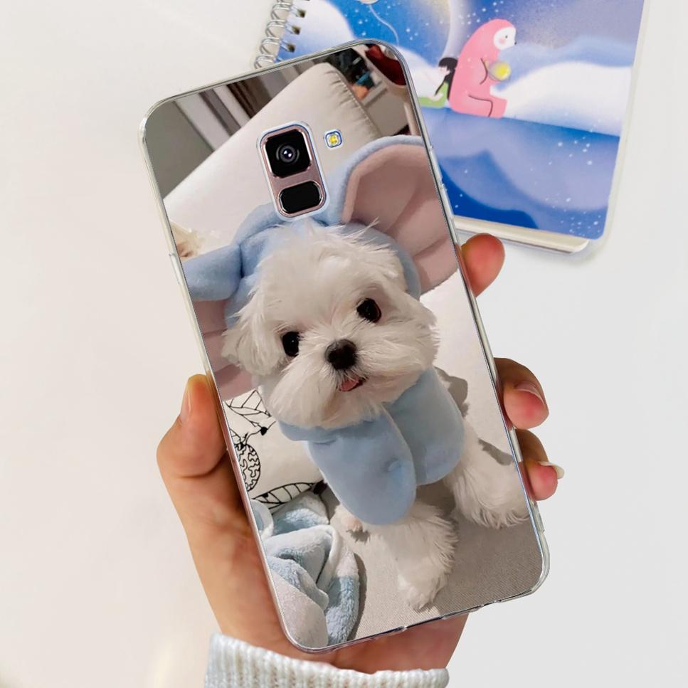 For Samsung Galaxy A8+ A8 Plus Case New Butterfly Flower TPU Soft Silicon Cover For Samsung A8+ 2018 SM-A730F Phone Case Funda