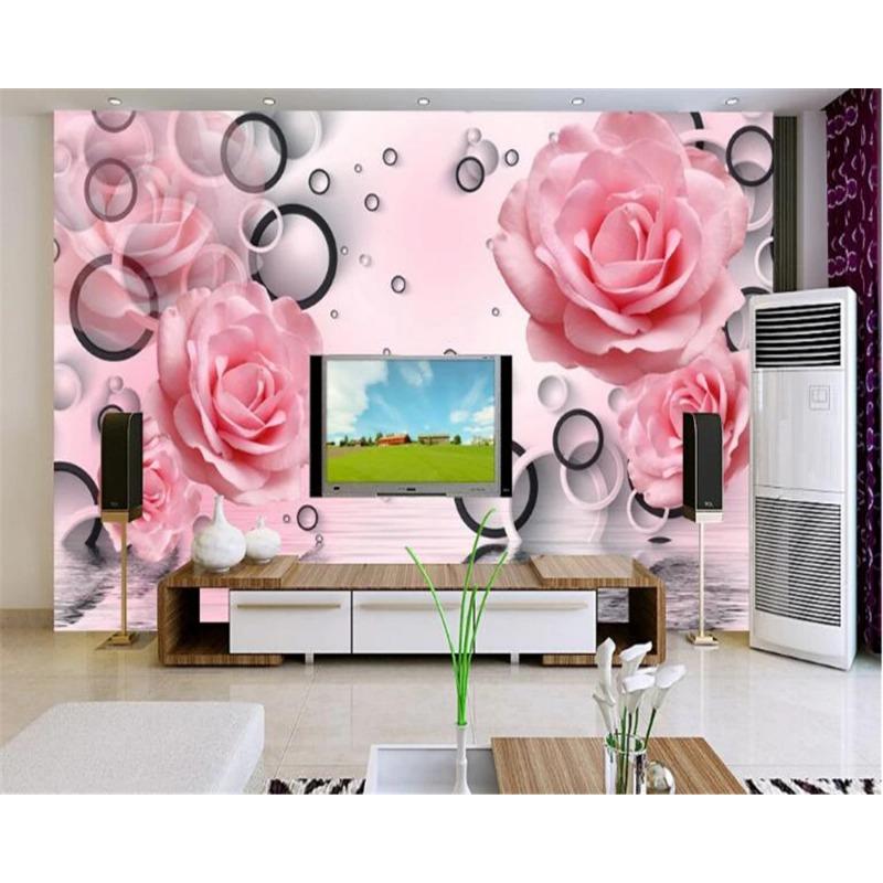 Изысканные ювелирные изделия Цветочные обои Современные мягкие фрески Обои для гостиной и спальни Домашний декор