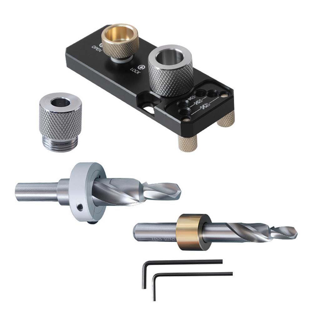 Алюминиевый профиль Направляющий инструмент для сверления Ступенчатое сверло M8/M6 Для серий 20/30/40 Локатор для сверления Инструмент для пробивки Инструмент для деревообработки