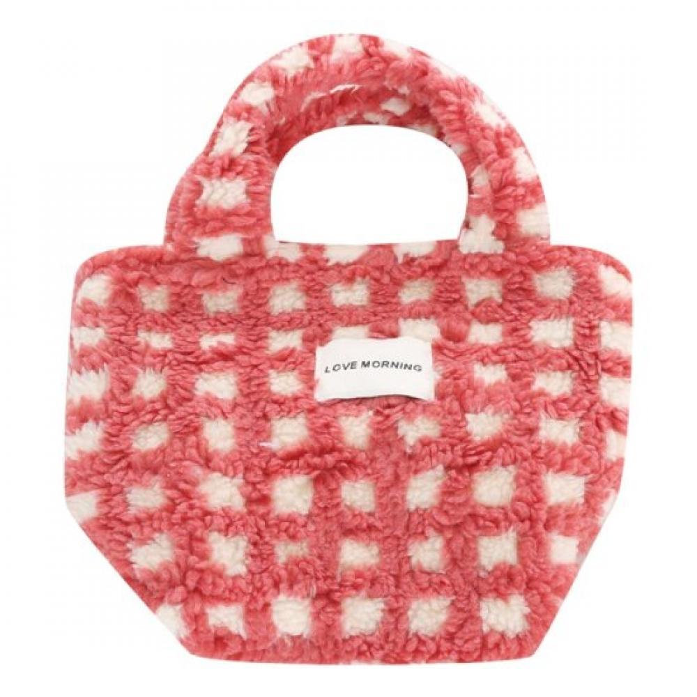 Shop Women Mini Love Morning Wool Zipper Tote Bag J Nn wBag 0787