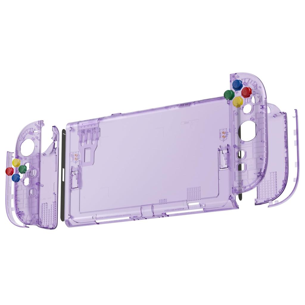 EXtremeRate DIY Запасные Кнопки для Корпуса Nintendo Switch, Кастомная Задняя Панель Консоли, Передняя Панель Контроллера, Декоративная Полоса с Кнопками ABXY и Направлением