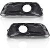 PIT66 Fog Lights Frame Trim Assembly Compatible with Chevy Malibu Eco 2013-2014/ Malibu 2013-2015/ Malibu Limited 2016, Left & Right Side Black 1