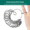 Adjustable Metal Finger Ring Sizer for Accurate Measurement
