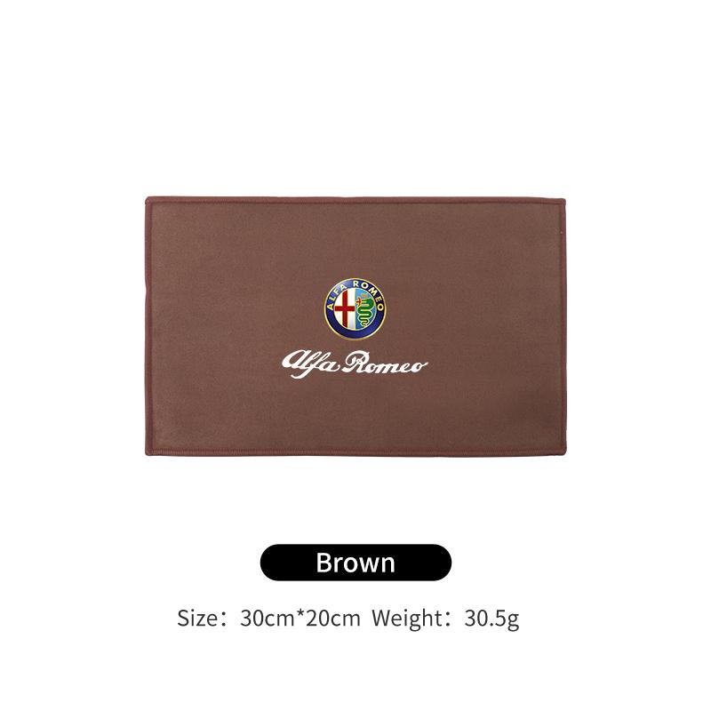 Car Logo Wash Clean Towel Microfiber Cleaning Drying Cloth For Alfa Romeo Giulietta 159 147 156 166 Mito Giulia Stelvio Tonale