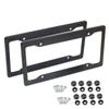 2/1set Car License Plate Frame Plastic ABS Carbon Fiber Pattern License Plate Holder US Standard License Plate Frame with Screws