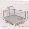 Heavy-Duty Folding Mesh Warehouse Cart