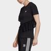 adidas Оригинальные Тюлевые Футболки Женские Черные С Круглым Вырезом Умеренные Другие GK3659