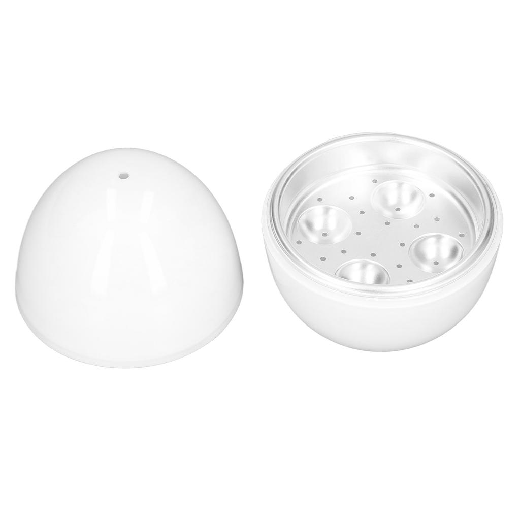 Hard Boiled Egg Cooker 4 Eggs Capacity Compact Design ABS Material Egg Shape Microwave Function Egg Boiler