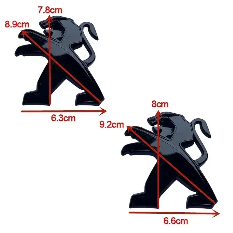 GLZU2 Для Peugeot 307 107 207 407 408 308 206 406 507 508 1008 5008 3008 Наклейка Металлический Передний Значок Автомобиля Значок Заднего Багажника Декорация