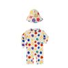 Mitas Baby Swimsuit with Rash UV Long Sleeve for Boys and Sizes and Perfect for and Water Hat, Guard, 99% Protection, Romper, Girls, 80, 90, 100cm,