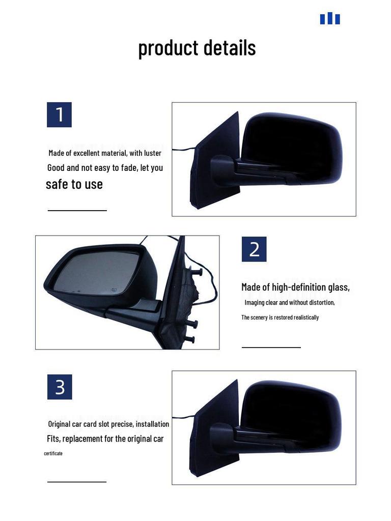 Chrysler 09-16 Journey Отражатель зеркала заднего вида, Полные характеристики