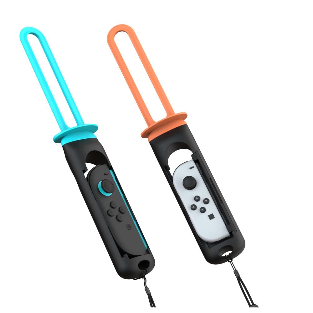 Yaxo sword set inferno case orange and blue