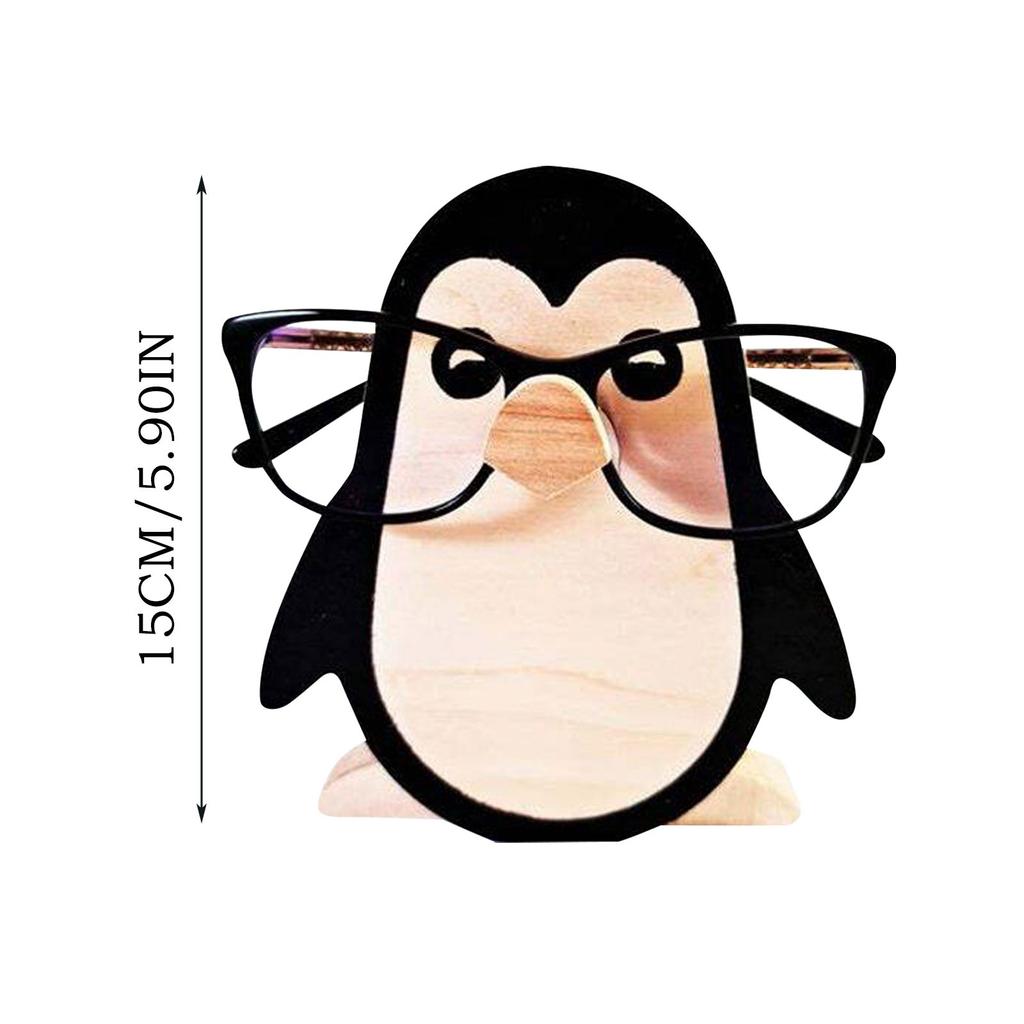 Home Desk Decoration Head Wooden Animal Spectacle Frame