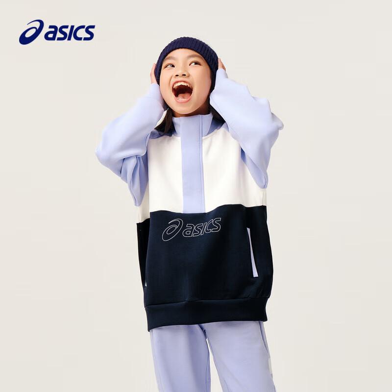 Asics Детская унисекс толстовка-футболка с высоким воротником и длинным рукавом