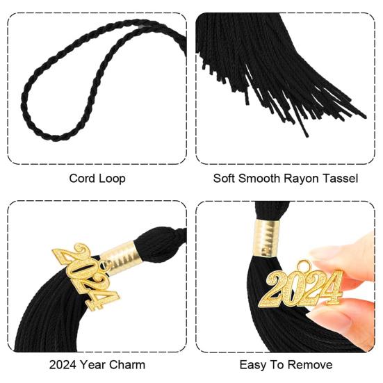 2024 Выпускной кулон с кисточкой, яркий цвет, красивый ручной работы, полиэстер, выпускной, украшение с кисточкой, товары для вечеринок