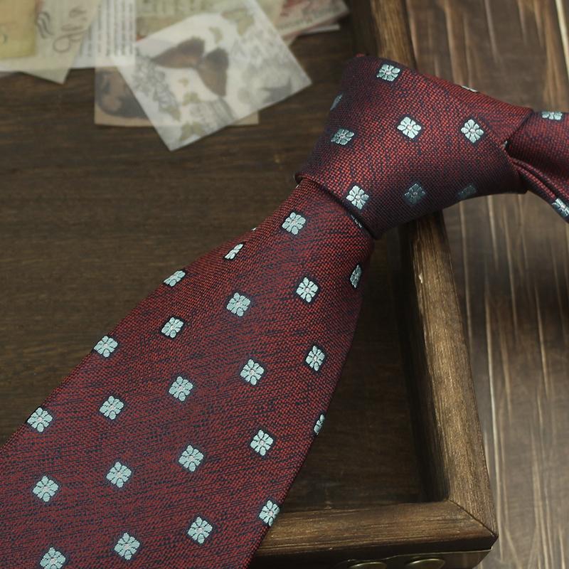 Tie Men'S Retro Coffee Wedding Stage British 8Cm Dress Professional Business Hand Blue Stripe Portuguese Music