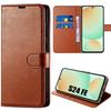 Protective Case - BOOLING - for Samsung Galaxy S24 FE - Synthetic Leather - 360° Protection - Card Slots