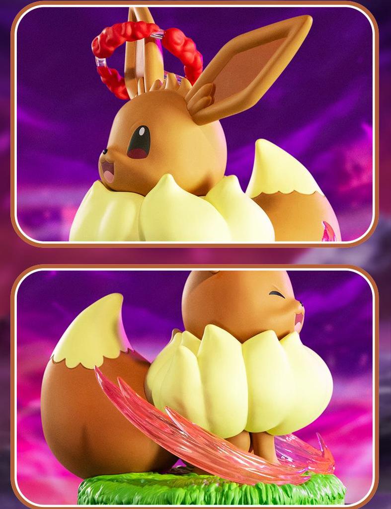 Playfulism Pokémon Charizard & Eevee Gigantamax Figures with Gengar & Pikachu Shining Moments Merchandise