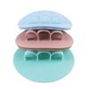 Silicone Body Scrubber Natural Bristles Skin Exfoliator Scrub Shower Sponge Brush Silicone Bath Shower Brush