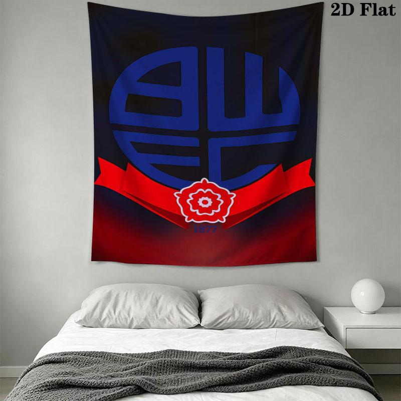 Bolton Wanderers F .C Wall Hanging Printed Fabric Blanket Decorative Tapestries for Bedroom Living Room Home Decor