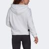 Adidas Толстовка с капюшоном W Fi 3B, однотонная, с принтом большого логотипа, с длинным рукавом, женская, белая H24083