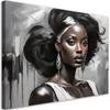 Canvas Print, Female Glamour Grey