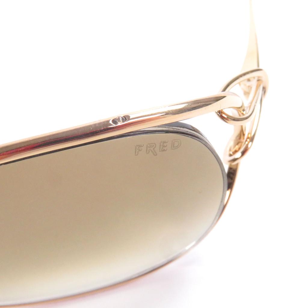 Excellent FRED sunglasses VOLUTE oval frame gold mens Used