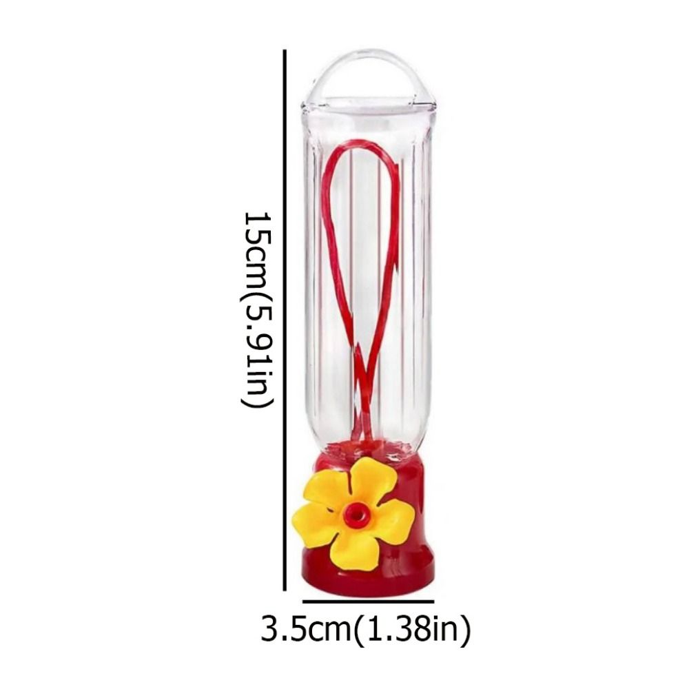 Plastic Hummingbird Feeders Transparent Hanging Bird Feeders Bird Feeding Bottle Garden
