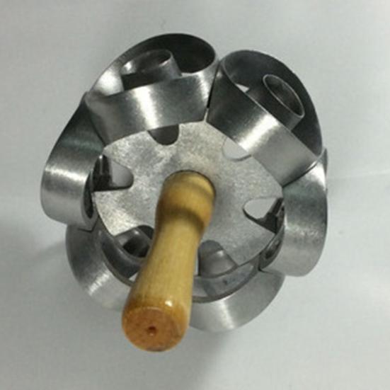 Форма для пончиков из нержавеющей стали, 6-гнездная форма для выпечки, круглые формочки для печенья, универсальный кухонный инструмент для печенья, бисквитов, мини-пирожных, закусок и десертов