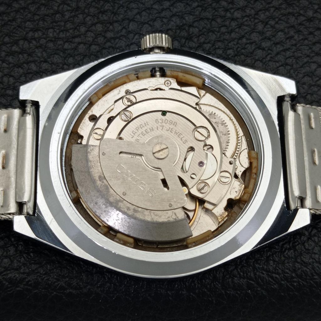 ВИНТАЖНЫЕ ОТРЕМОНТИРОВАННЫЕ МУЖСКИЕ ЧАСЫ SEIKO 5 АВТОМАТИЧЕСКИЕ 6309A ЯПОНИЯ ЧЕРНЫЕ a440903-4