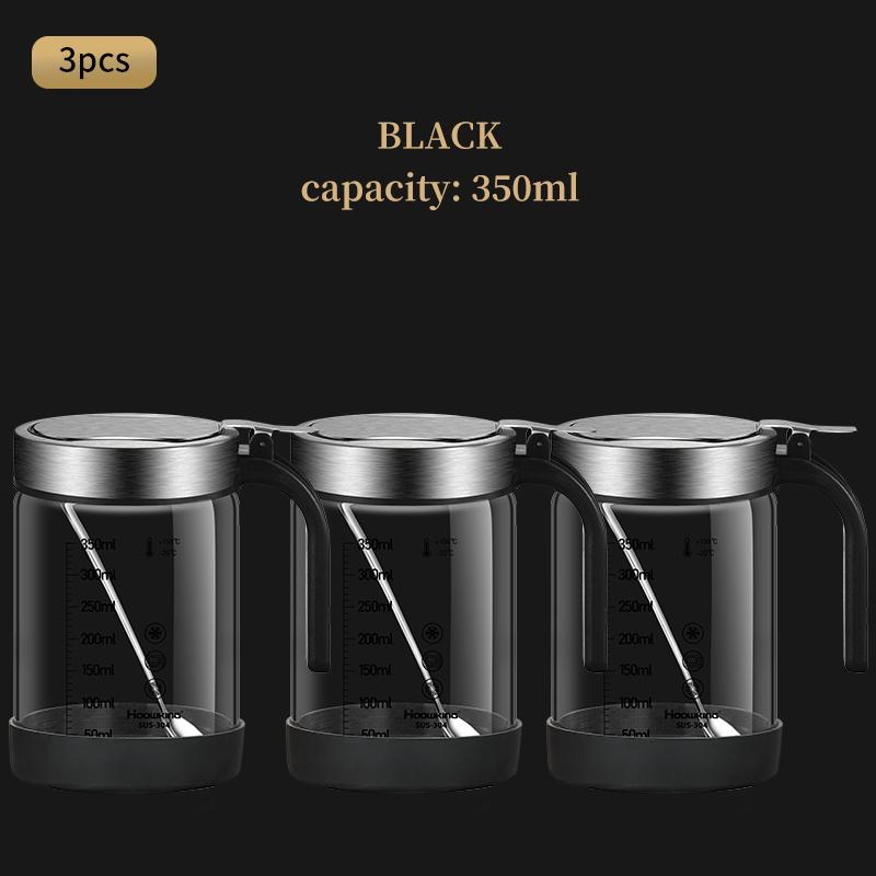 1 шт. Стеклянная банка для специй с ложкой, сахарница, солонка, контейнер для приправ, кухонные принадлежности, набор для хранения, коробки для специй