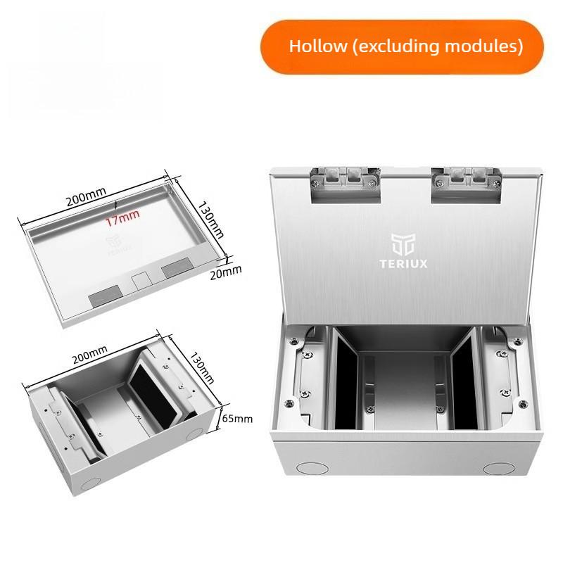 Водонепроницаемая силовая розетка из нержавеющей стали, бытовая, невидимая, встраиваемая в пол, плоская и ультратонкая розетка