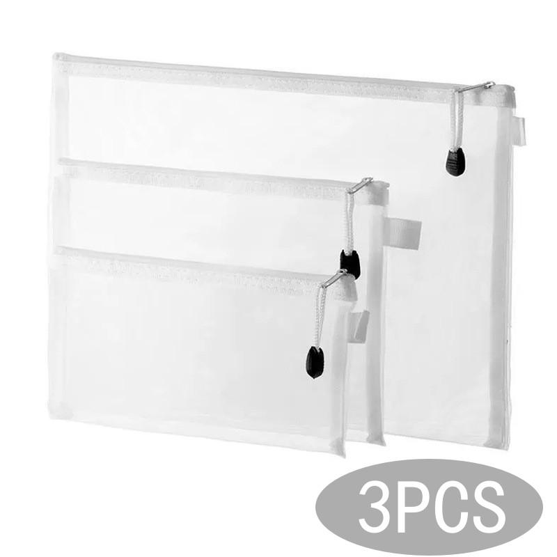 Экзаменационная бумажная сумка формата A4/A5/A6, сумка для ручек, сетчатая сумка на молнии, студенческий офис, простая большая вместительная бумажная сумка, сумка для документов, складная косметичка