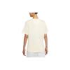 Nike Спортивная одежда Essential Loose Knit Printed Casual Celebrity Neck T Shirt Women Tops Coconut-White DH4256-113