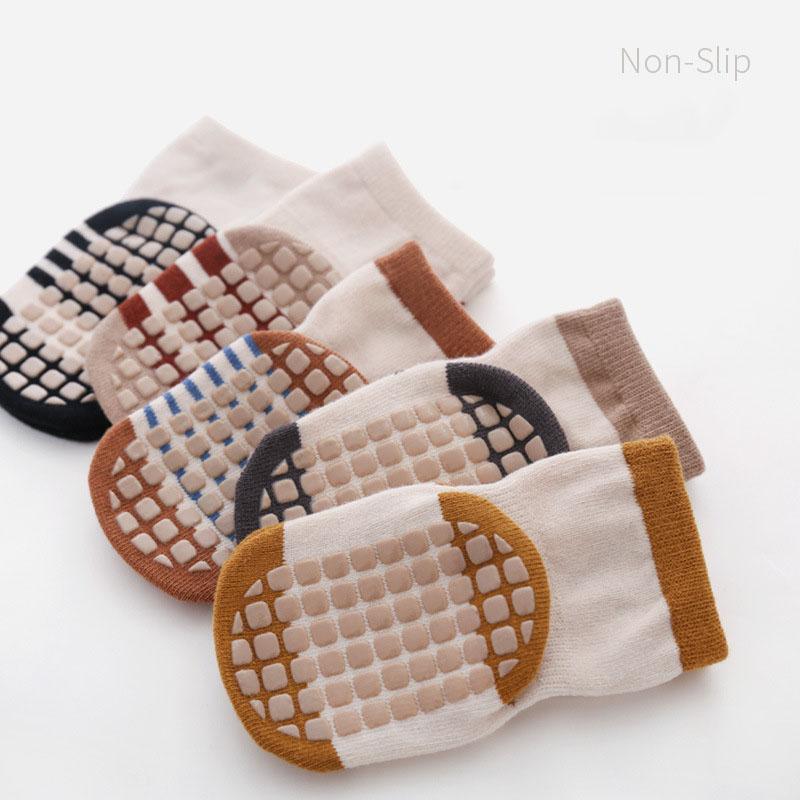 Детские носки Нескользящие хлопковые носки Мультяшные длинные толстые носки для пола Осень и зима Носки для детей 0-5 лет